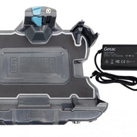 Getac ZX10 Vehicle Docking Station with Getac 120W Auto Power Adapter with Bare Wire Lead (No RF)