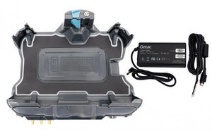 Getac ZX10 Vehicle Docking Station with Getac 120W Auto Power Adapter with Bare Wire Lead (Tri RF)