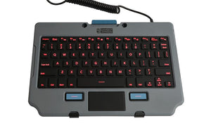 Rugged Lite Backlit Keyboard and Quick Release Keyboard Cradle