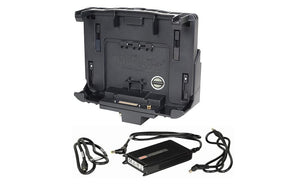 Kit: Panasonic Toughbook® G2 / Toughpad G1 Docking Station, Dual RF, VESA Hole Pattern with LIND 11-16V Auto Power Adapter with Bare Wire Lead